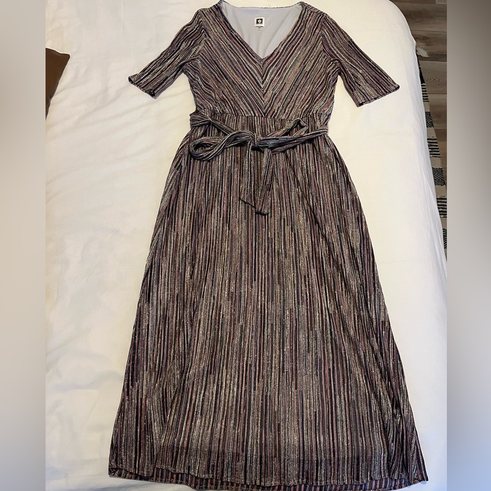 Anne Klein Metallic Multi Ballet Dress - Size 12